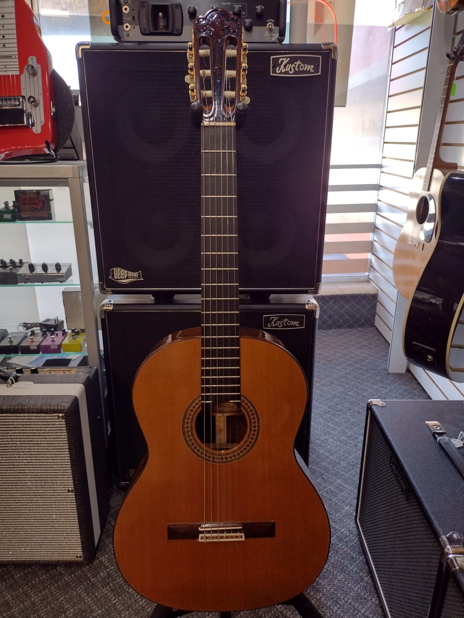 70's Vintage Aria Classical, Carved Headstock, Rosewood