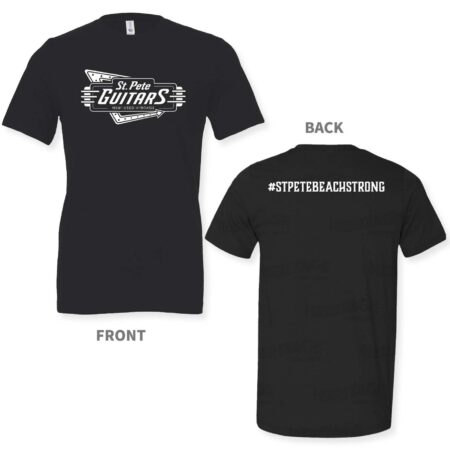 Black T-Shirt showing front and back print